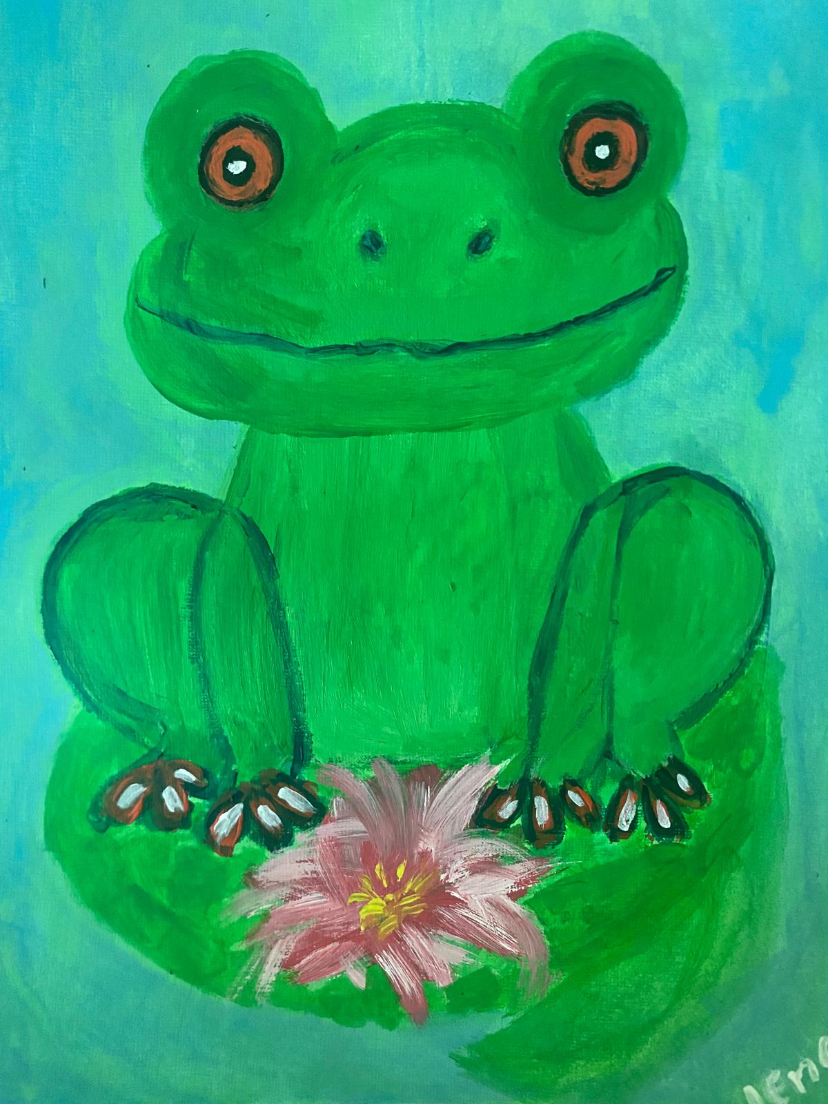 Frog on Lily Pad